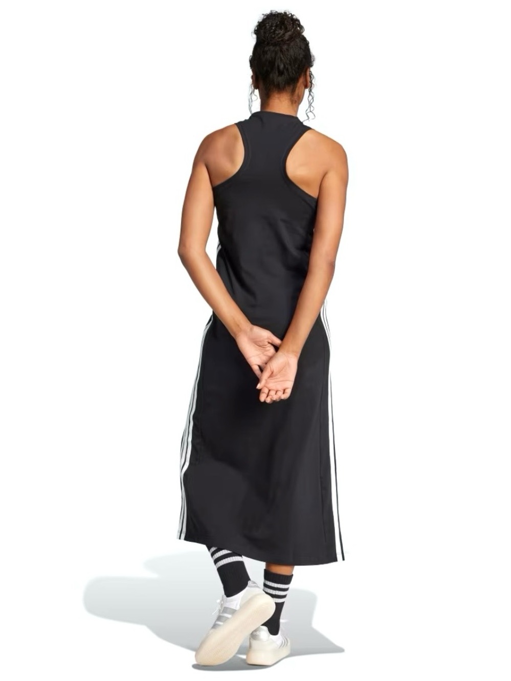 ADIDAS Originals women’s essentials 3-stripes long racerback dress🖤🖤 - Picture 3 of 6